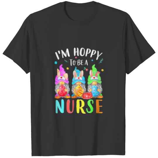 Funny Nurse Gnomes Easter Day Bunny Eggs RN T-shirt