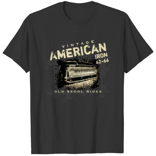 Vintage American Iron Old Skool Rides 62-66 Chevy T-shirt