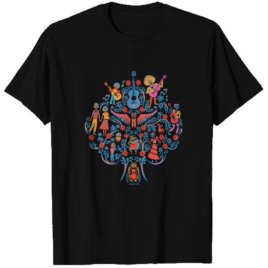 Disney Pixar Coco | Colorful Character Tree T-shirt