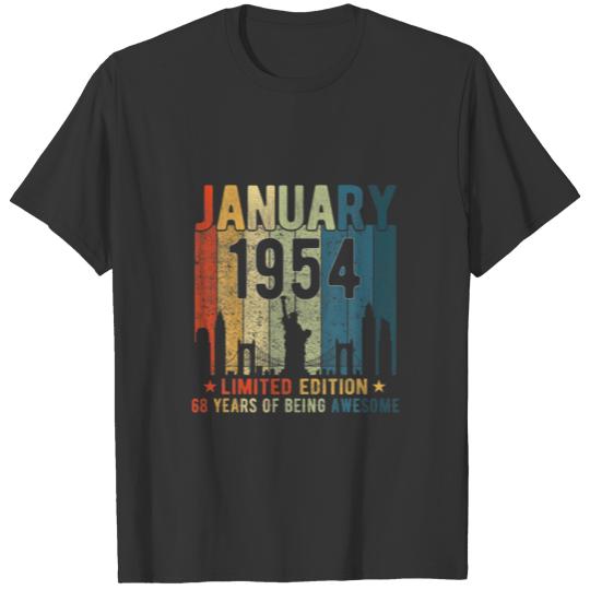 68Th Birthday 68 Years Old Vintage January 1945 Me T-shirt