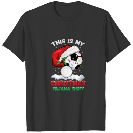 This Is My Christmas Football Pajama Gift For T-shirt
