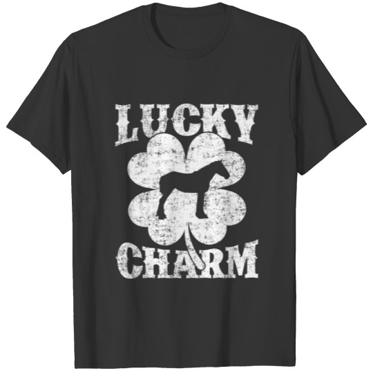 Mule Lover Shamrock Lucky Charm Mule St Patrick's T-shirt