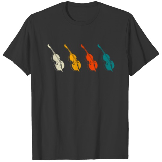 Retro Double Bass Vintage Double Bass T-shirt