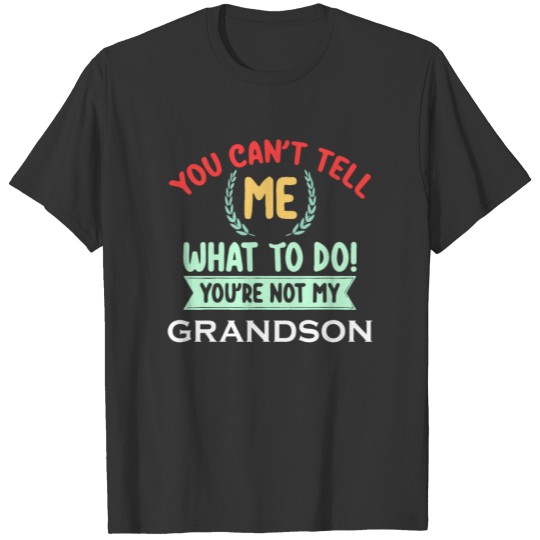 You Can't Tell Me What To Do You're Not My grandso T-shirt