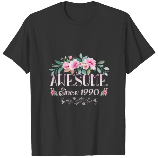 Awesome Since 1990 32Th Birthday For Women Gift T-shirt