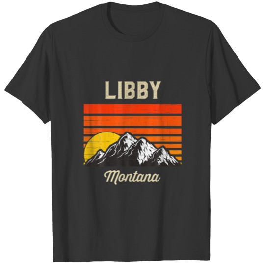 Libby Montana Hometown City State Retro USA T-shirt
