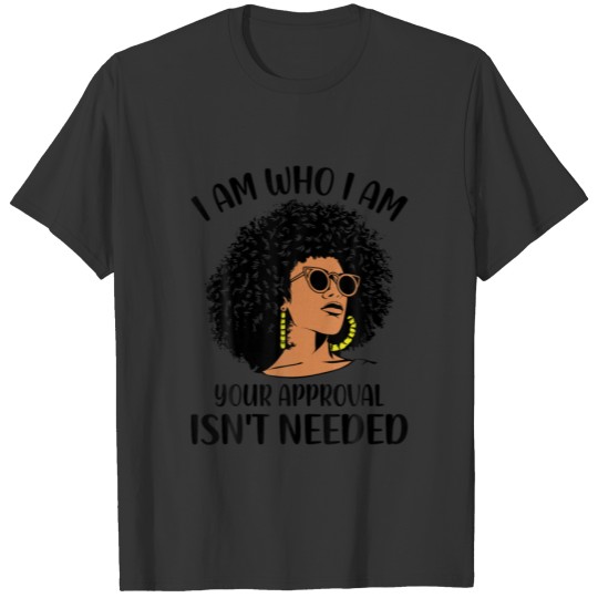 Black Melanin Queen Lady Curly Natural Afro Africa T-shirt