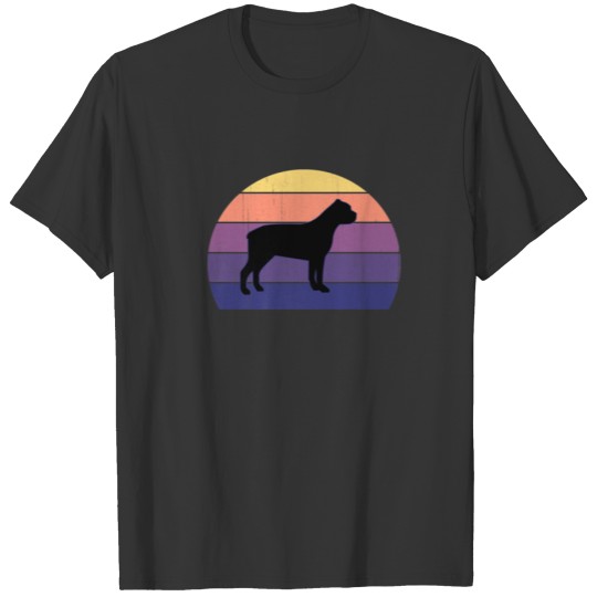 Cool Retro Sunset Cane Corsos - Great Corso Owner T-shirt