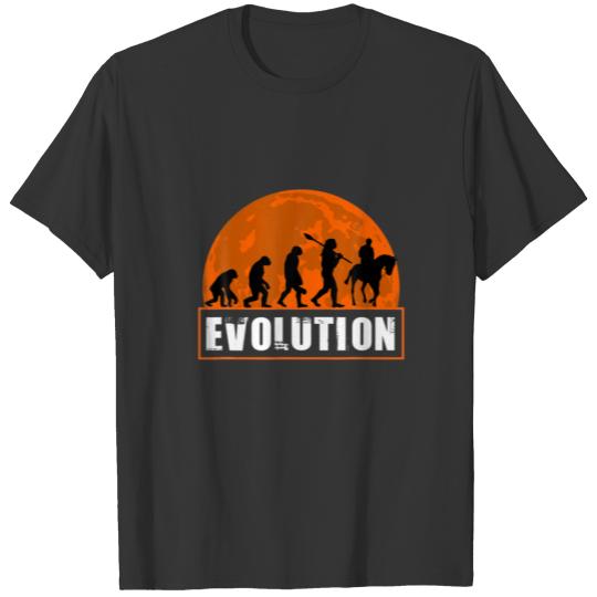 Horseback Riding Player, Funny Human Evolution T-shirt