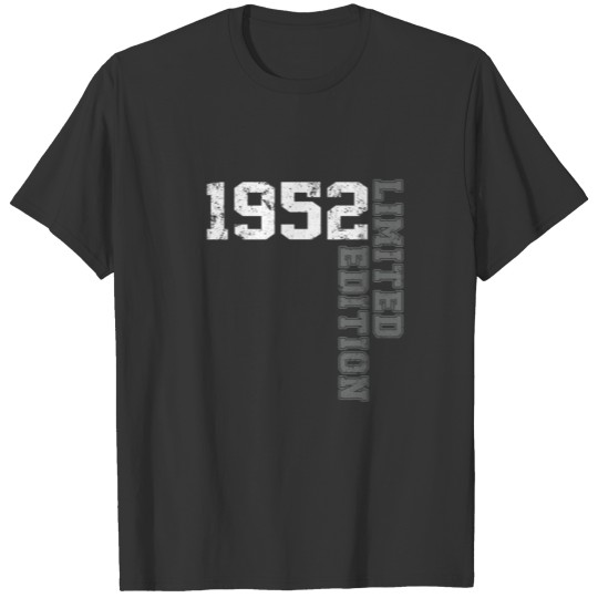 Vintage 1952 Limited Edition 70Th Year Old T-shirt