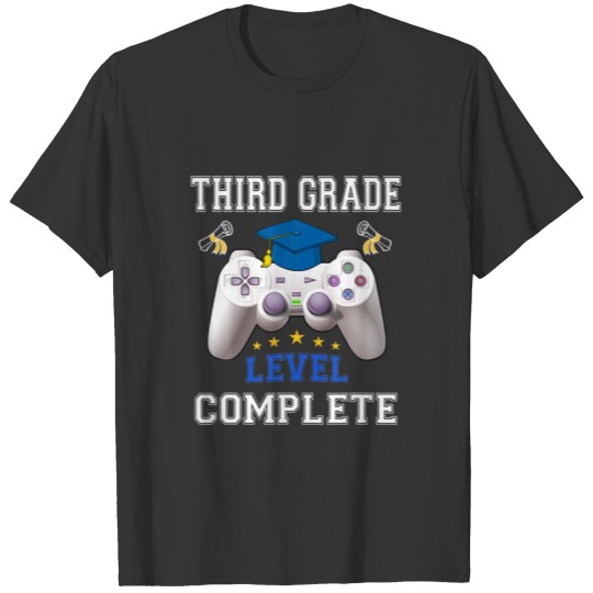 Third Grade Level Complete Gamer Class Of 2021 Gra T-shirt