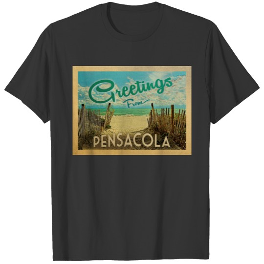 Pensacola Beach Vintage Travel T-shirt