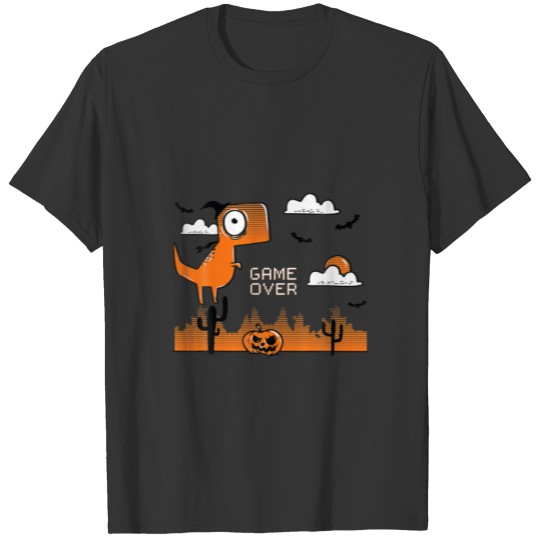 Funny Internet Meme Dinosaur Halloween Design T-shirt