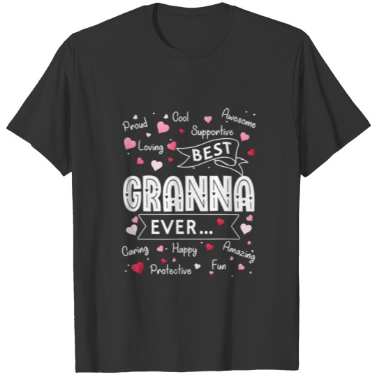 Best Granna Ever Funny First Time Grandma Mothers T-shirt
