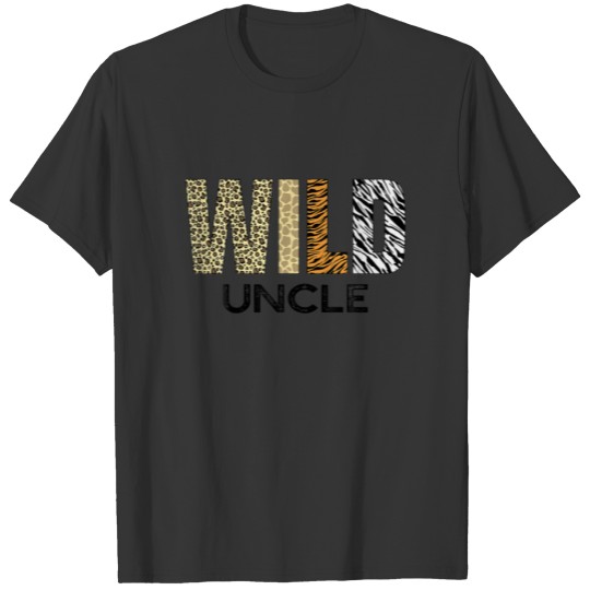 Uncle Of The Wild One Zoo Birthday Safari Jungle A T-shirt