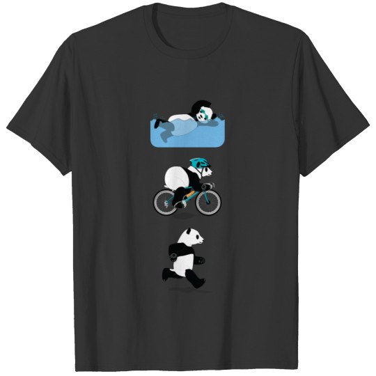 Panda Triathlon Babys T-shirt