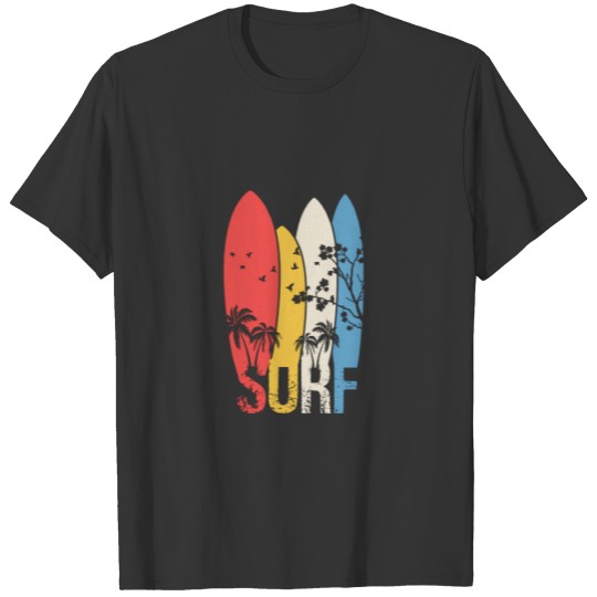 Vintage Surf  Gift for Men And Women on Sum T-shirt