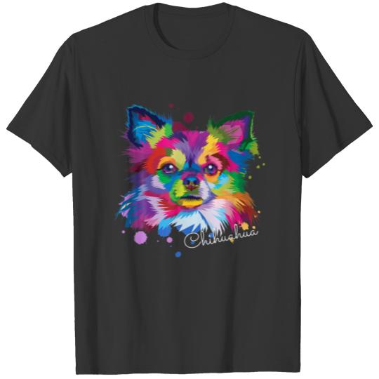 Pop Art Chihuahua Colorful Dog Owner T-shirt