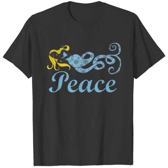 Peace Mermaid Holiday Dreams T-shirt