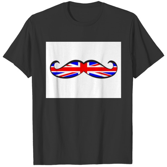 U.K. Flag Mustache T-shirt