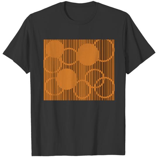 Orange Lined Circles T-shirt