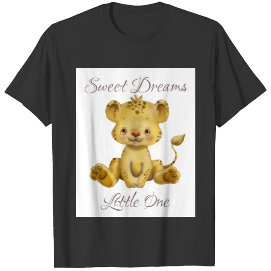 Sweet Dreams Little One Leopard Cub Neutral T-shirt
