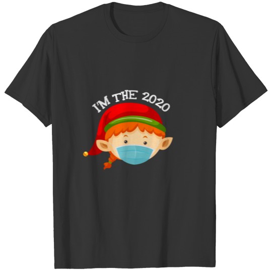 Elf 2020 Wear Face Mask X-Mas Holiday Cool Christm T-shirt