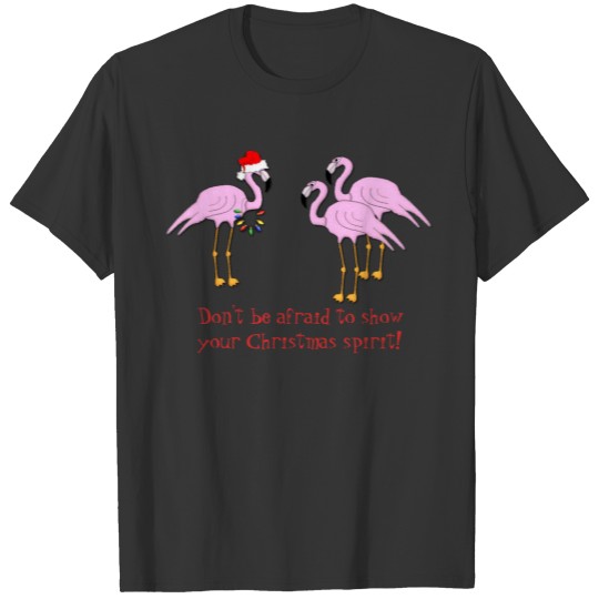 KRW Show Your Christmas Spirit Flamingo T-shirt