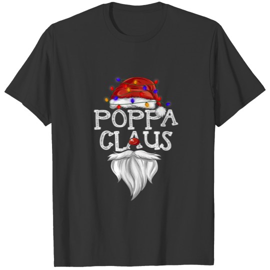 Poppa Claus - Beard Poppa Claus Christmas T-shirt
