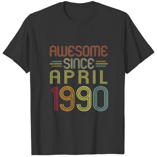 32Nd Birthday Gifts Awesome Since April 1990 32 Ye T-shirt