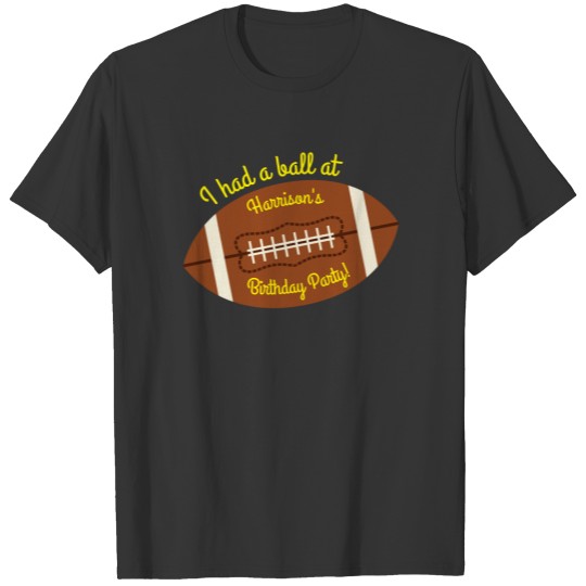 Football Sports Birthday Party T-shirt