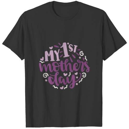 My First Mother's Day Heart Baby Cute T-shirt