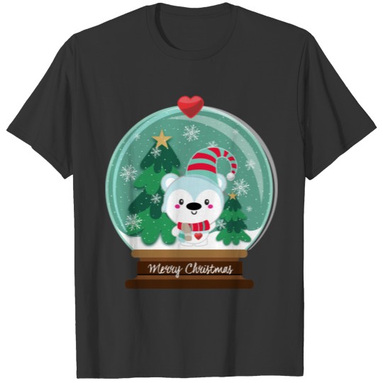Merry Christmas Baby Polar Bear T-shirt