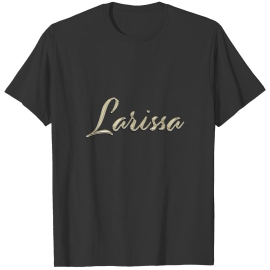 Larissa white gold Handwriting T-shirt