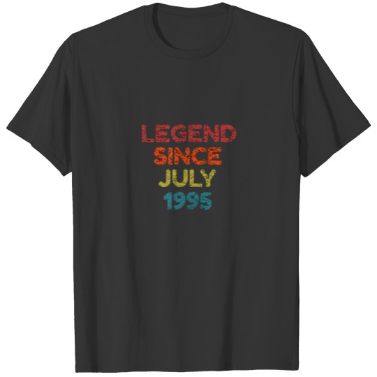 Legend Since July 1995 Retro Birthday Gift T-shirt