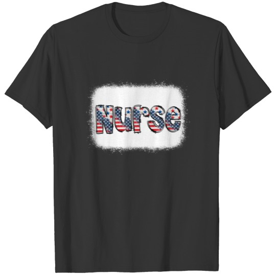 American Patriotic Nurse 4Th Of July Flip Flops T-shirt