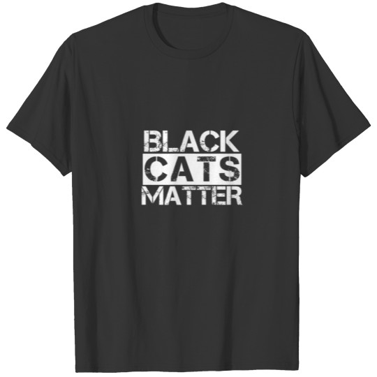 Funny Black Cats Matter Kitty Cat T-shirt