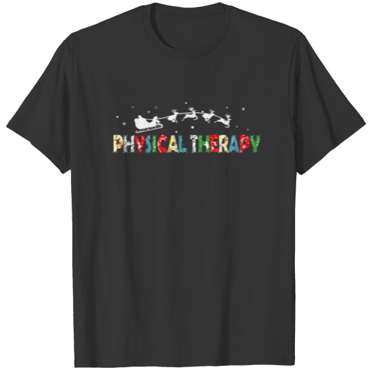 Physical Therapy Christmas Pajama Merry Xmas PT Th T-shirt