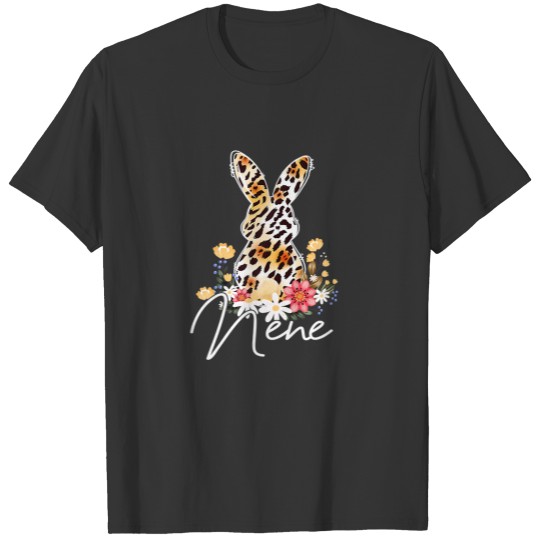 Leopard Rabbit Bunny Happy Easter Day Nene Gifts T-shirt