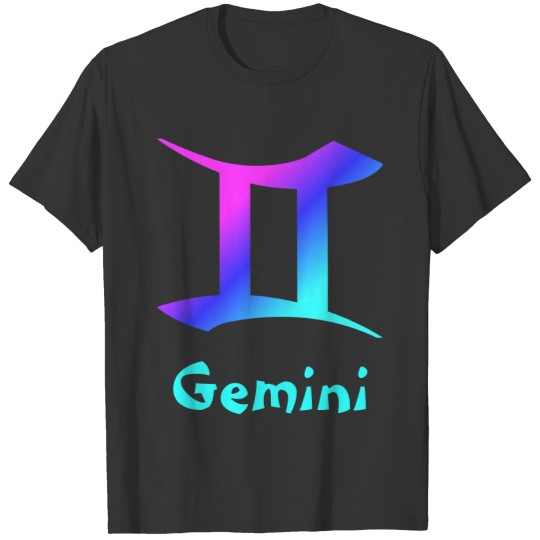 Gemini mens t classic black T-shirt