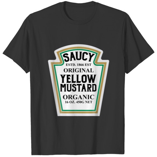 Yellow Mustard Matching Group Salad Easy DIY Hallo T-shirt