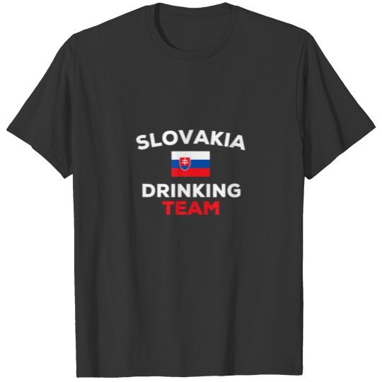 Slovakia Drinking Team Flag Funny Beer Party T-shirt
