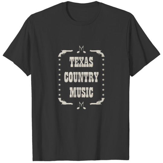 Texas Country Music White Color T-shirt