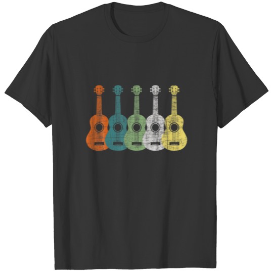 Retro Art Ukulele - Ukulelist Guitarist Music Love T-shirt