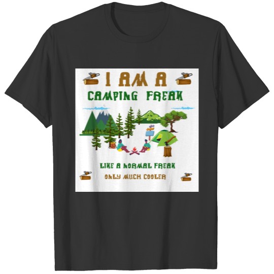 Camping Freak Green T-shirt
