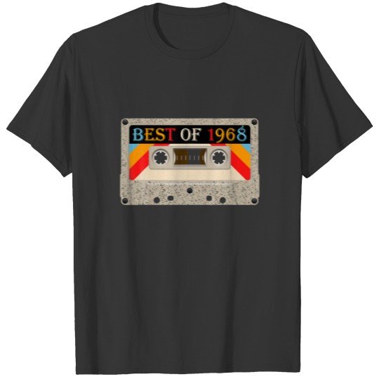 Best Of 1968 54Th Birthday Gifts Cassette Tape Vin T-shirt