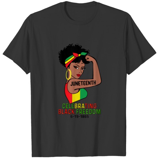 1865 Junenth Celebrating Black Freedom African Wom T-shirt