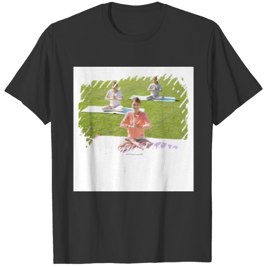 A young woman doing yoga T-shirt