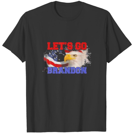 Eagle Let's Go Brandon American Flag Impeach Biden T-shirt