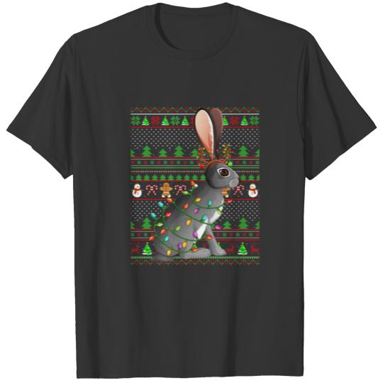 Hare Lover Family Matching Ugly Hare Christmas T-shirt